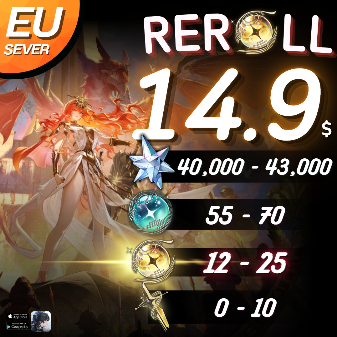 [EU] Wuthering waves Reroll 💎40K++